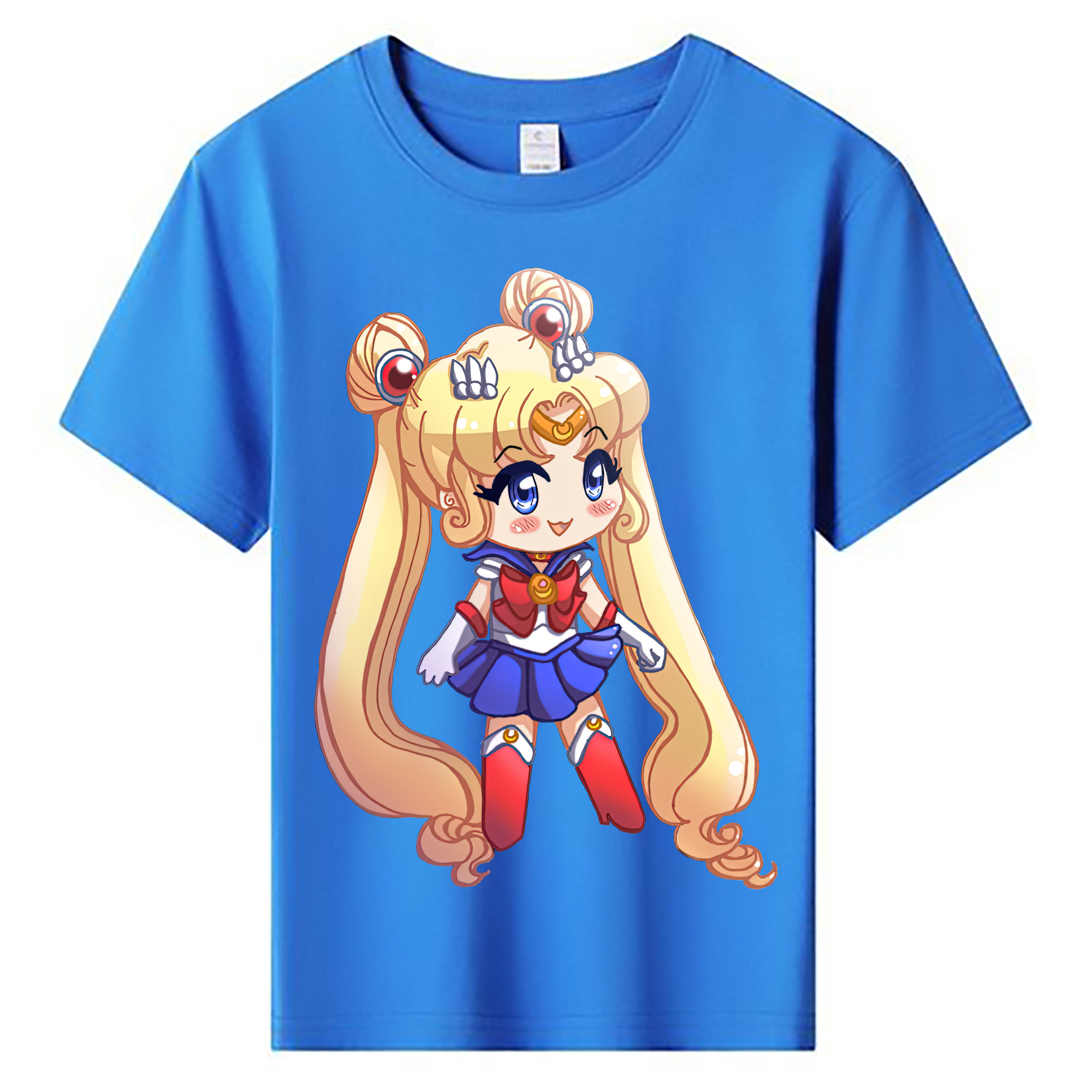 （画像用） 美少女戦士セーラームーン 月野 うさぎ つきの うさぎ Sailor Moon Tsukino Usagi 綿100％キッズTシャツ（フロントプリント）